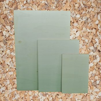 Personalisierte Holzplatte als Rechteck ab 10 x 20 cm